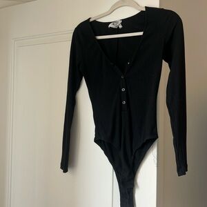 Princess Polly, long sleeve black bodysuit
